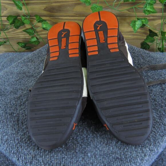 PUMA Men's Sneaker Brown Leather Size 10.5 Medium‎ Used 2025 - Picture 6 of 6